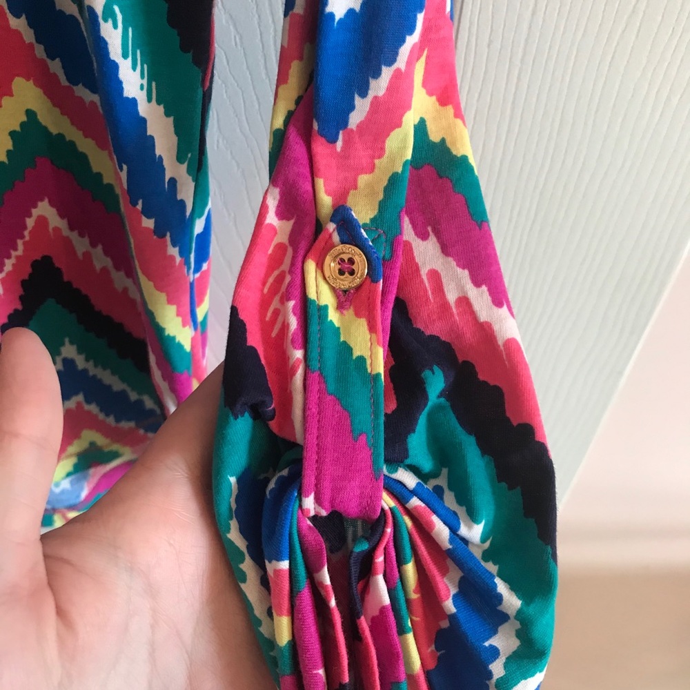 Lilly Pulitzer Colorful Chevron Blouse - Picture 5 of 6